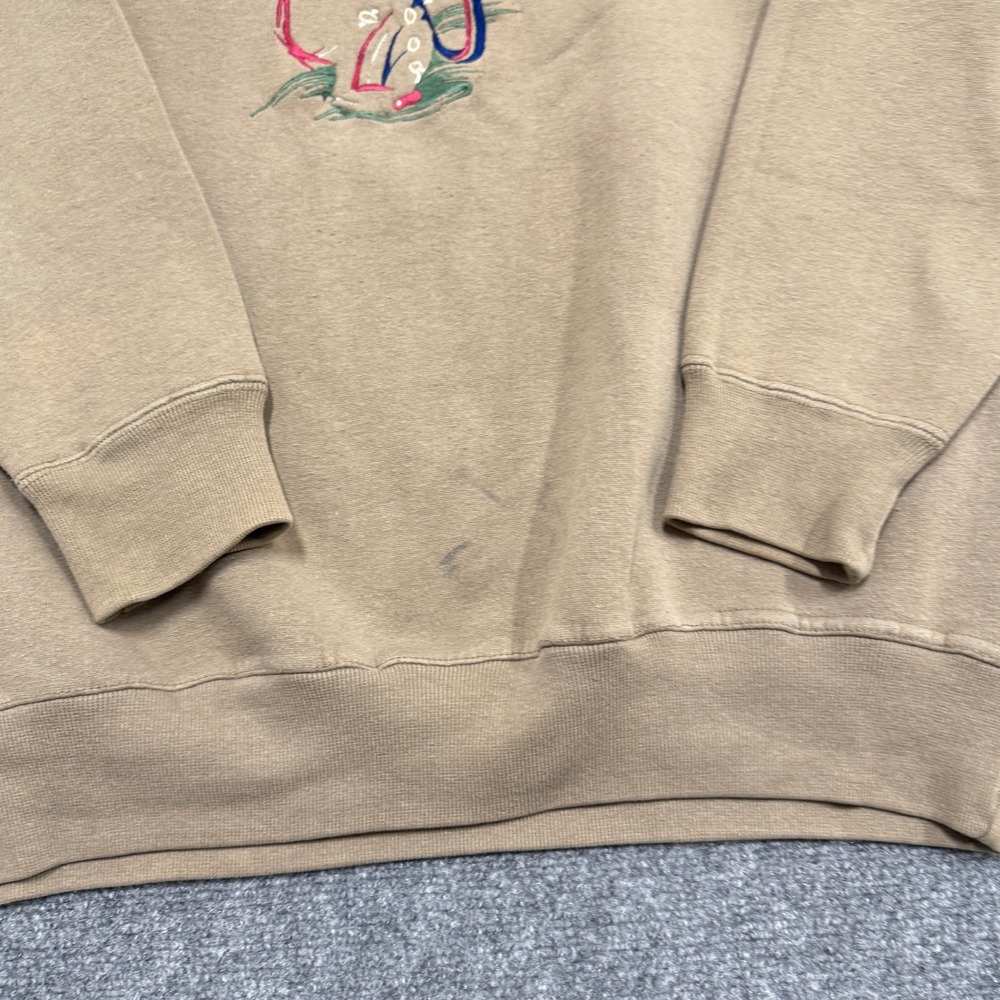 Crable‎ Sportswear Sweater Men's XL Golf Stained Embroidered Cotton Blend Beige - Picture 10 of 16